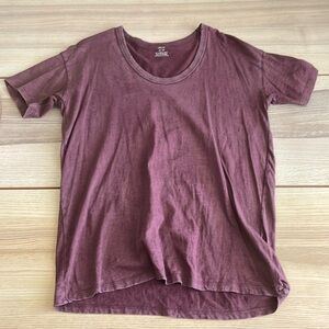 Purple Aerie Scoopneck Boyfriend Tshirt